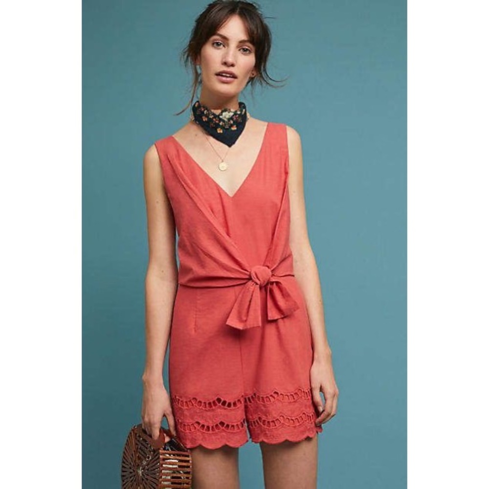 Anthropologie Adelyn Rae Desert Sleeveless Romper